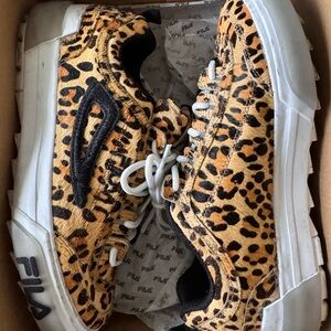 Fila Leopard Print Disruptor II Sneakers